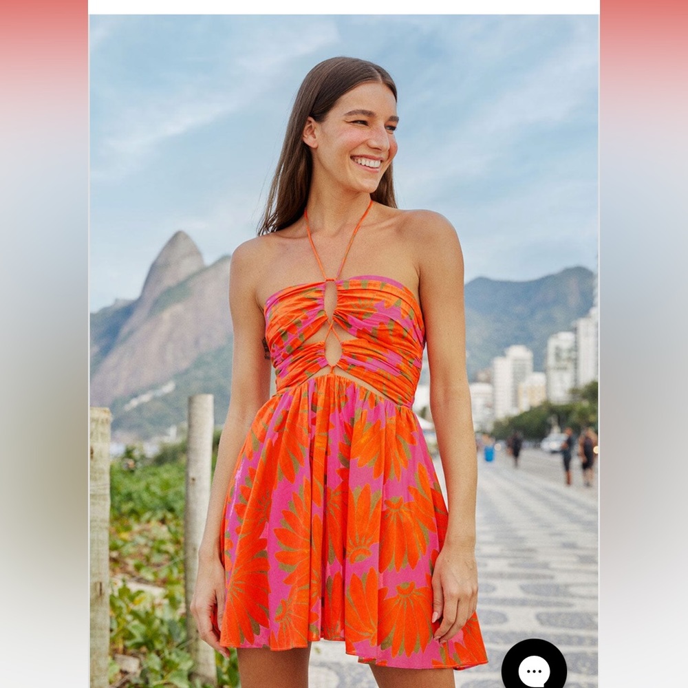 FARM RIO Pink Copacabana Mini size Medium